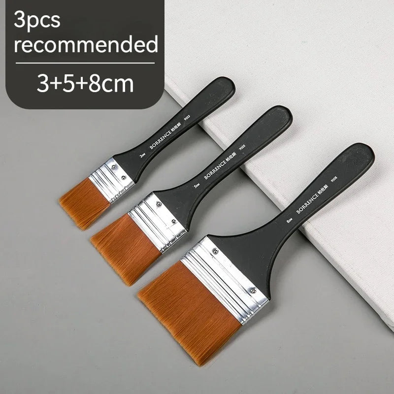 Brush Pen 1/2/3pc set Memory Nylon Paint Brushes Set for Acrylic Oil Drawing Watercolor Wooden Painting Brush