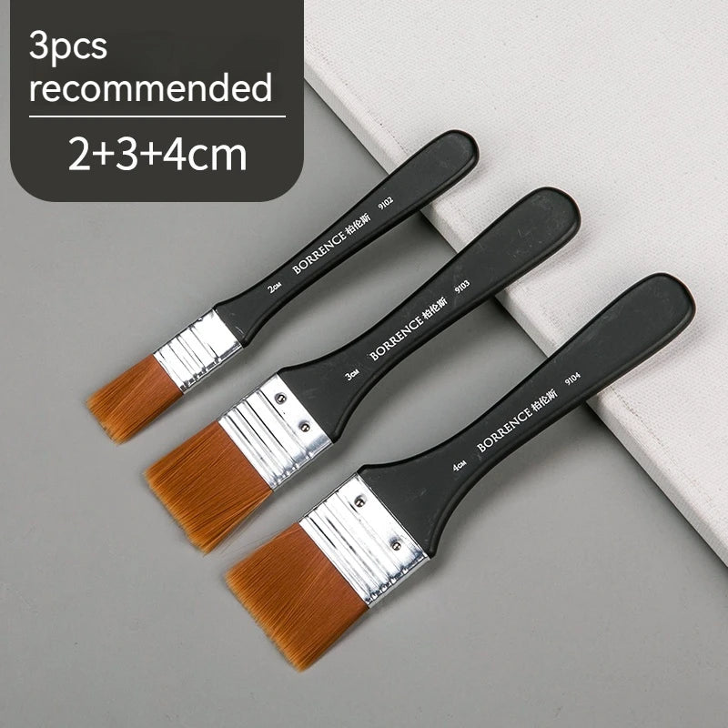 Brush Pen 1/2/3pc set Memory Nylon Paint Brushes Set for Acrylic Oil Drawing Watercolor Wooden Painting Brush