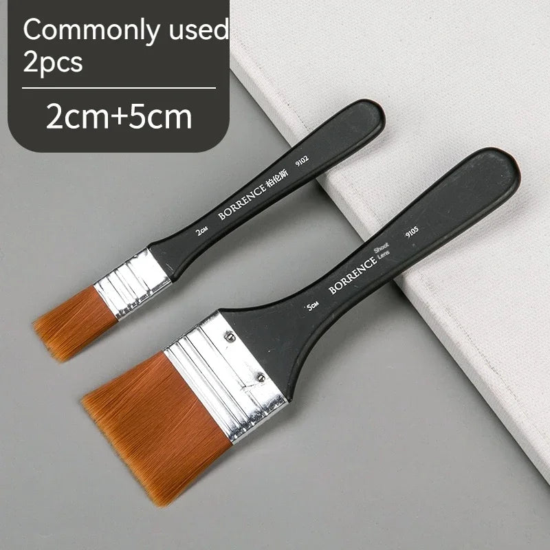 Brush Pen 1/2/3pc set Memory Nylon Paint Brushes Set for Acrylic Oil Drawing Watercolor Wooden Painting Brush