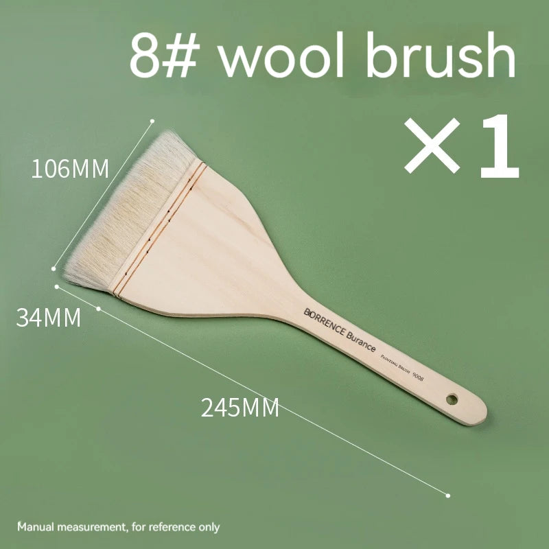 Brush Pen 1/2/3pc set Memory Nylon Paint Brushes Set for Acrylic Oil Drawing Watercolor Wooden Painting Brush