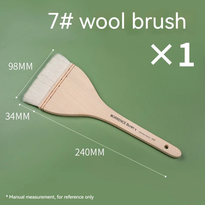 Brush Pen 1/2/3pc set Memory Nylon Paint Brushes Set for Acrylic Oil Drawing Watercolor Wooden Painting Brush