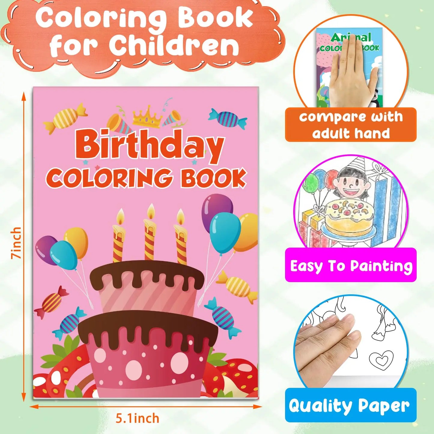 24Pack Small Coloring Books for Kids