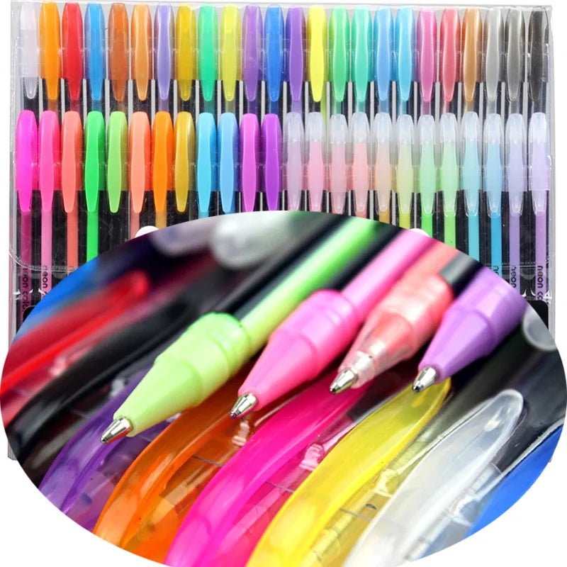 48 Colors Sketch Pen Marker Painting Drawing  Kawaii Art Markers Stationery Crafts Brush Pens Set Gift
