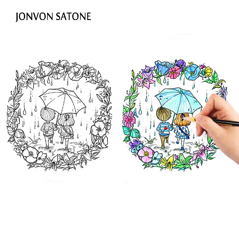 48 Colors Sketch Pen Marker Painting Drawing  Kawaii Art Markers Stationery Crafts Brush Pens Set Gift