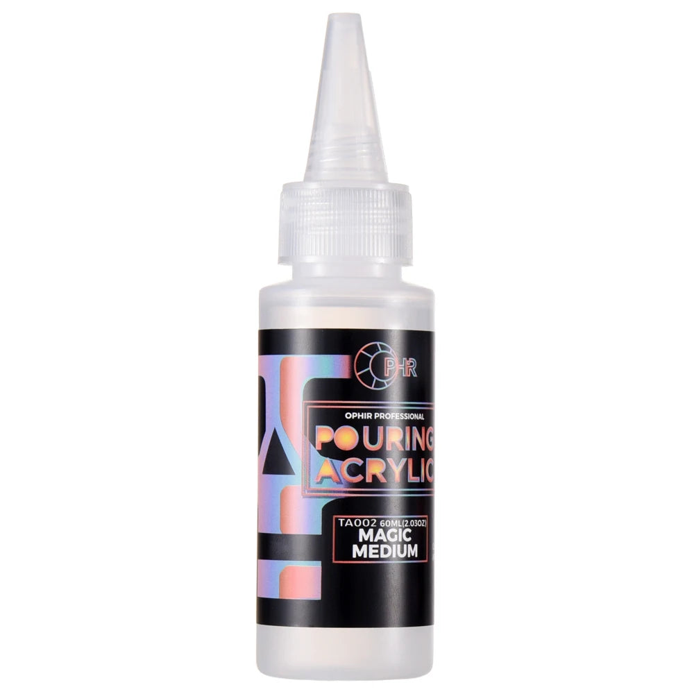 OPHIR 36-Color Pre-Mixed Acrylic Pouring Paint with Magic Medium & Varnish Water-Based 100ML/Bottle TA001