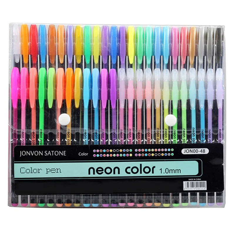 48 Colors Sketch Pen Marker Painting Drawing  Kawaii Art Markers Stationery Crafts Brush Pens Set Gift