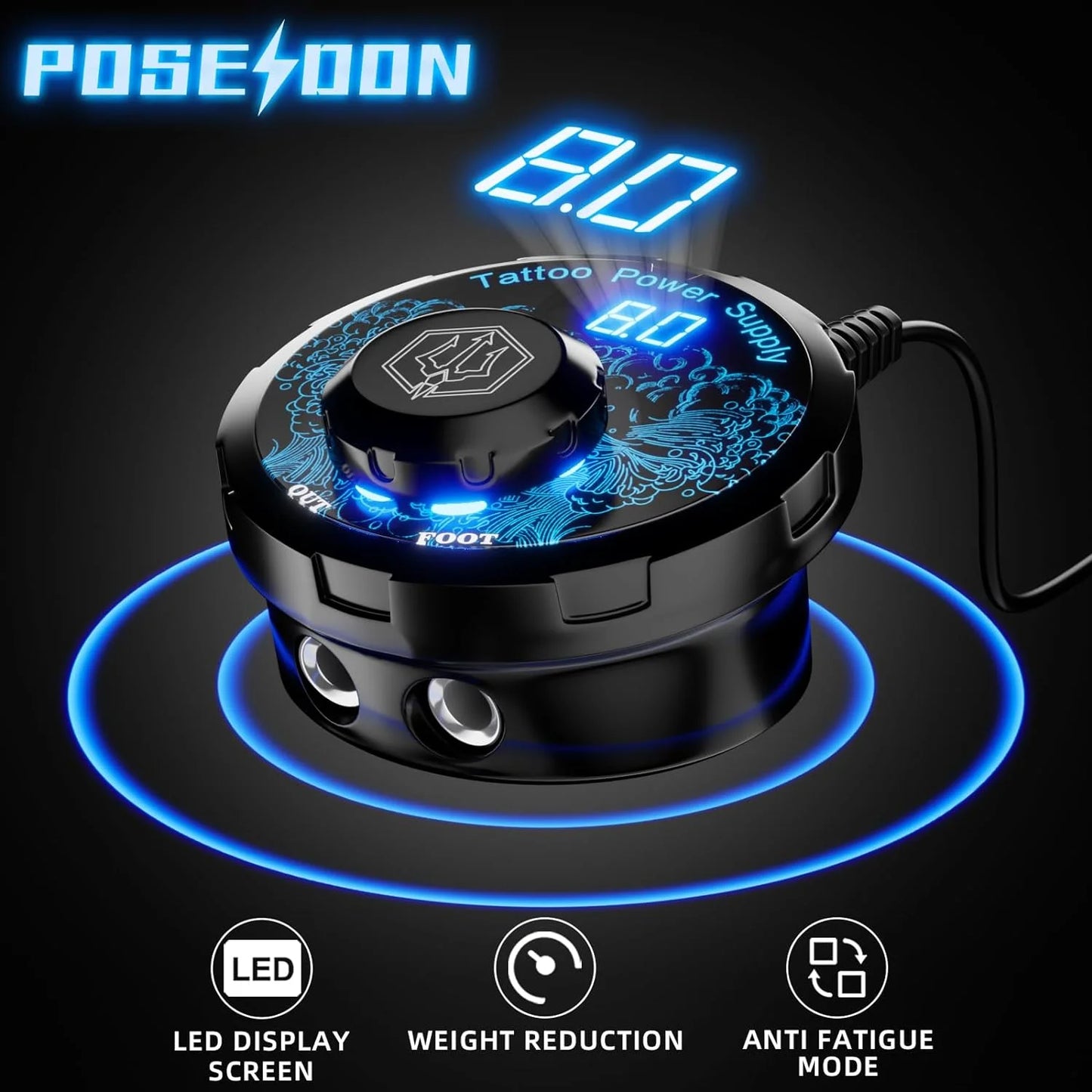 Tattoo Kit POSEIDON High Power Tattoo Pen Kit