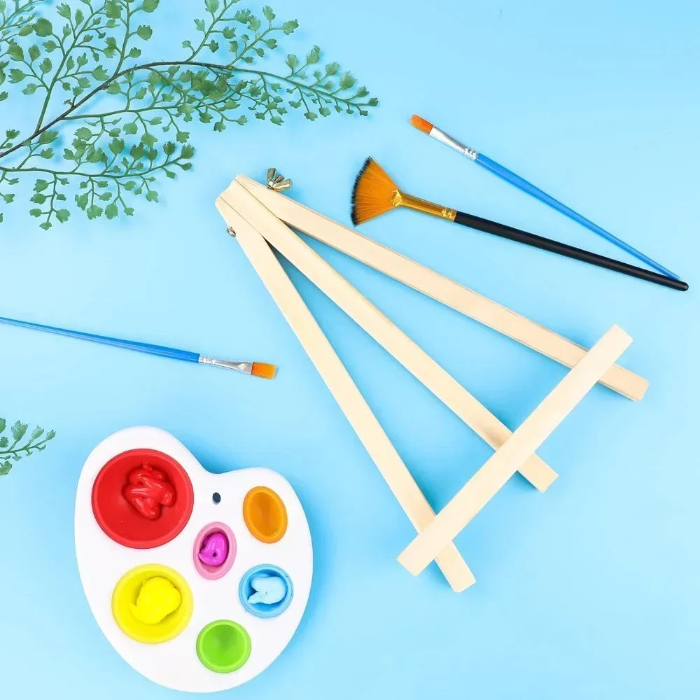 Easels stand for painting canvases, art, and crafts. Tripod, Painting Party Easel, Tabletop Easel