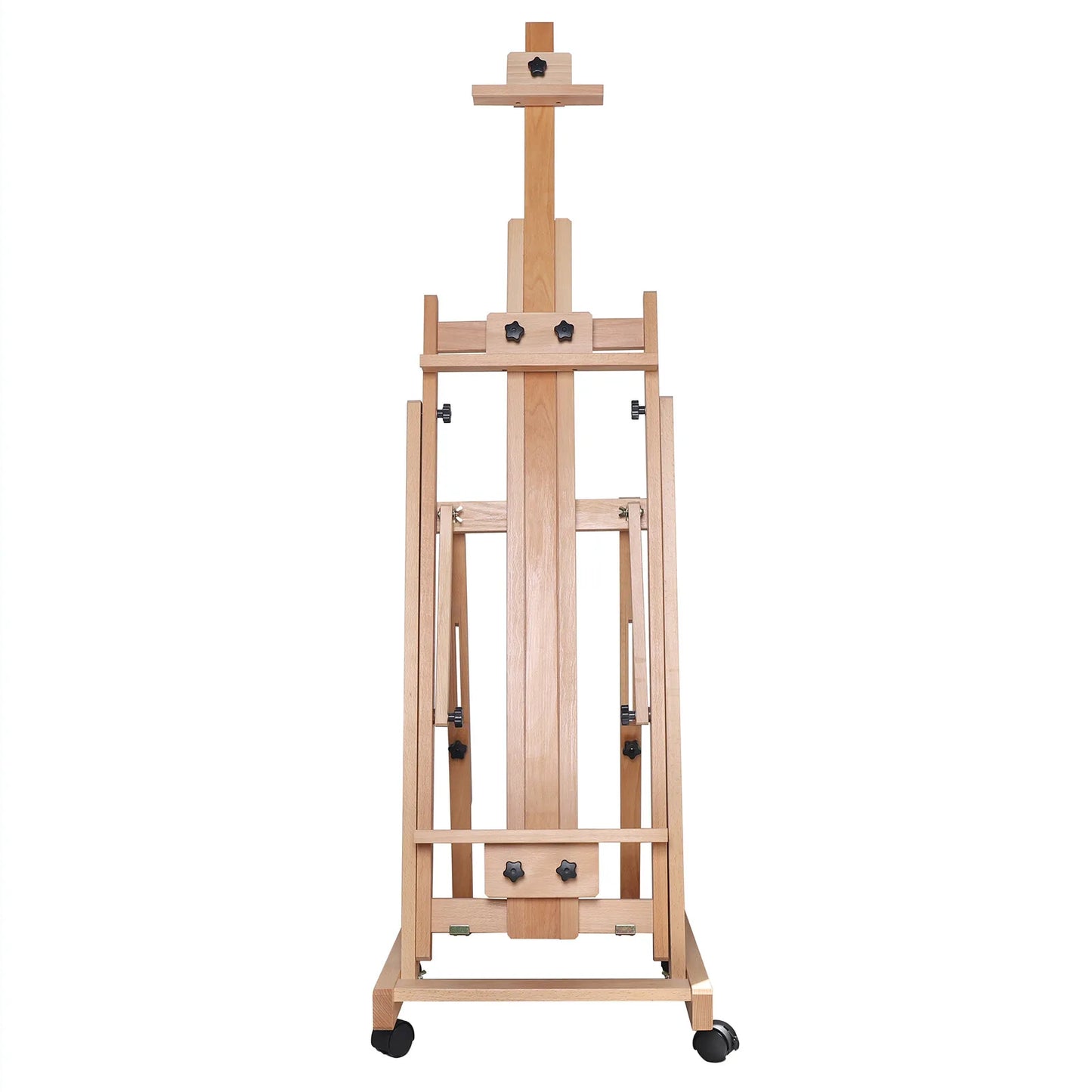 Large Heavy-Duty Studio Artist Easel H-Frame Wood Painting Art Easel Standing