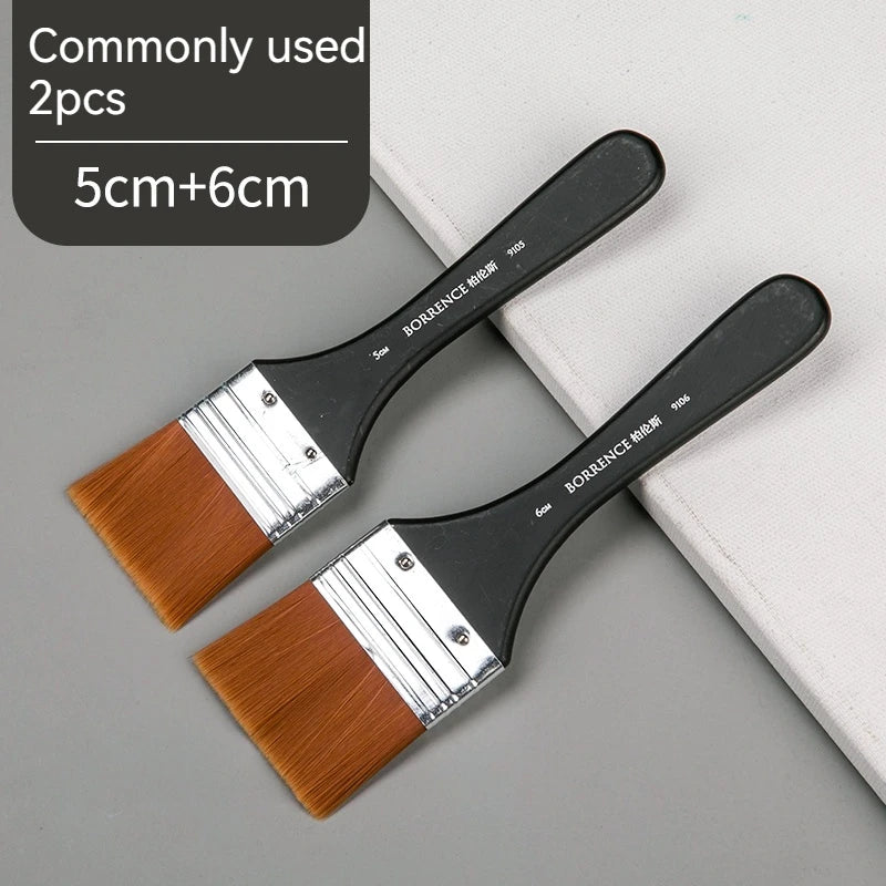 Brush Pen 1/2/3pc set Memory Nylon Paint Brushes Set for Acrylic Oil Drawing Watercolor Wooden Painting Brush