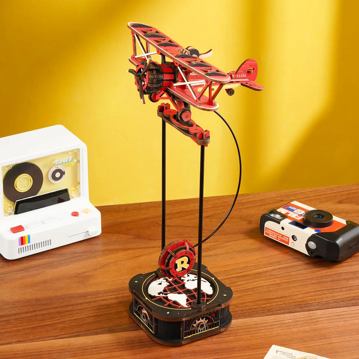 Robotime Rokr Gravity Swing Model Building Kit 3D Wooden Puzzle kit Sky for Adults Teens