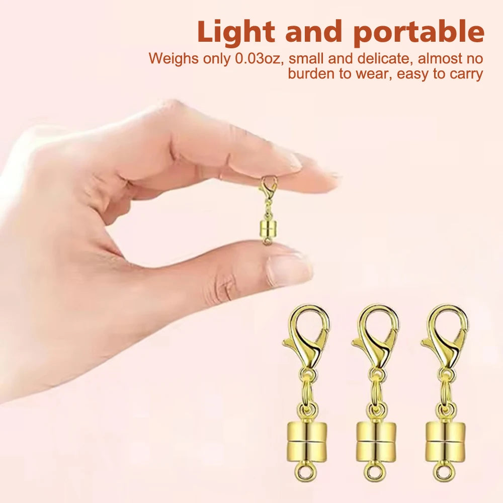 8pcs Magnetic Necklace Clasp with Lobster Clasp  for Necklaces Extender Bracelet Clasps