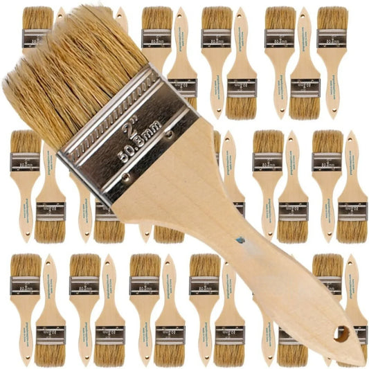 Chip Paint Brushes  2 Inch Chip Brush for Paints, Stains, Varnishes, Glues, & Gesso