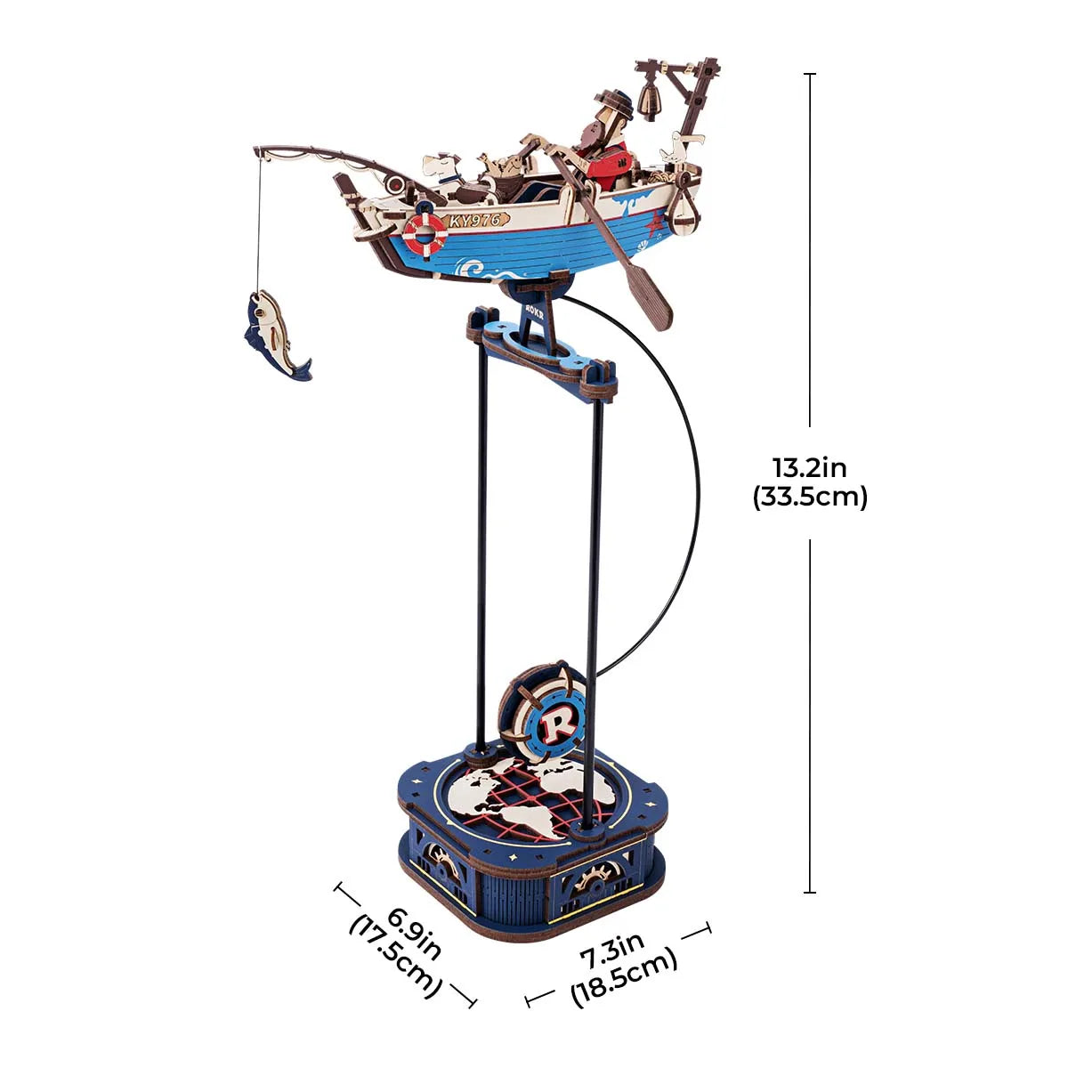Robotime Rokr Gravity Swing Model Building Kit 3D Wooden Puzzle kit Sky for Adults Teens