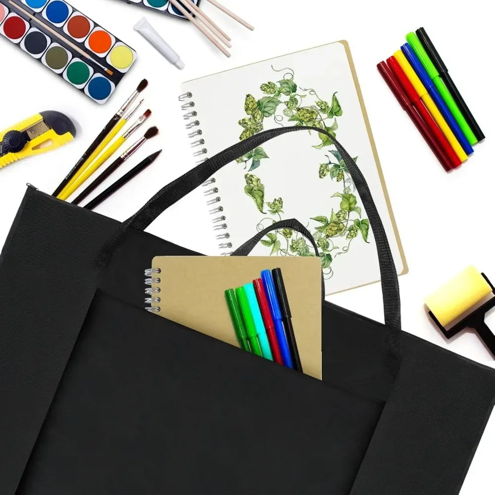 Tote bag nylon shoulder, 24 "X 36" light weight waterproof poster board storage, portfolio folder art poster