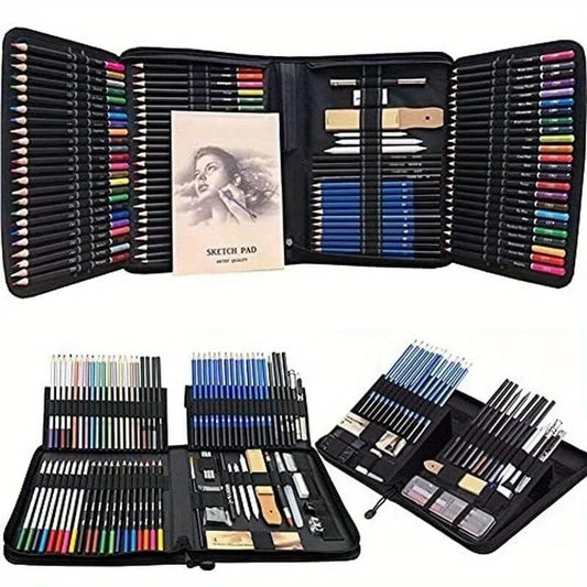 120-Color Colored Pencils Set for Adult Coloring Books, Artist Sketching & Drawing Pencils Art Kit (144PCS)