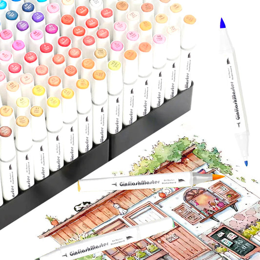 Brush & Fine Comic Art Markers Brush Pen Sketch Alcohol Based Markers