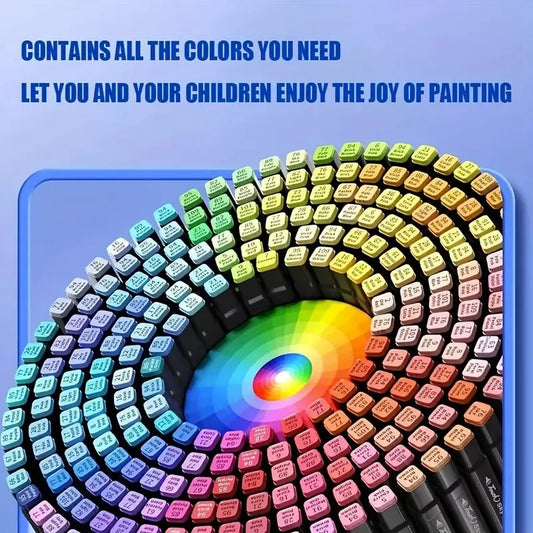 Alcohol Markers Set, 48 Colors Dual Tip Art Markers for Adult Coloring Book, Sketching Drawing Markers