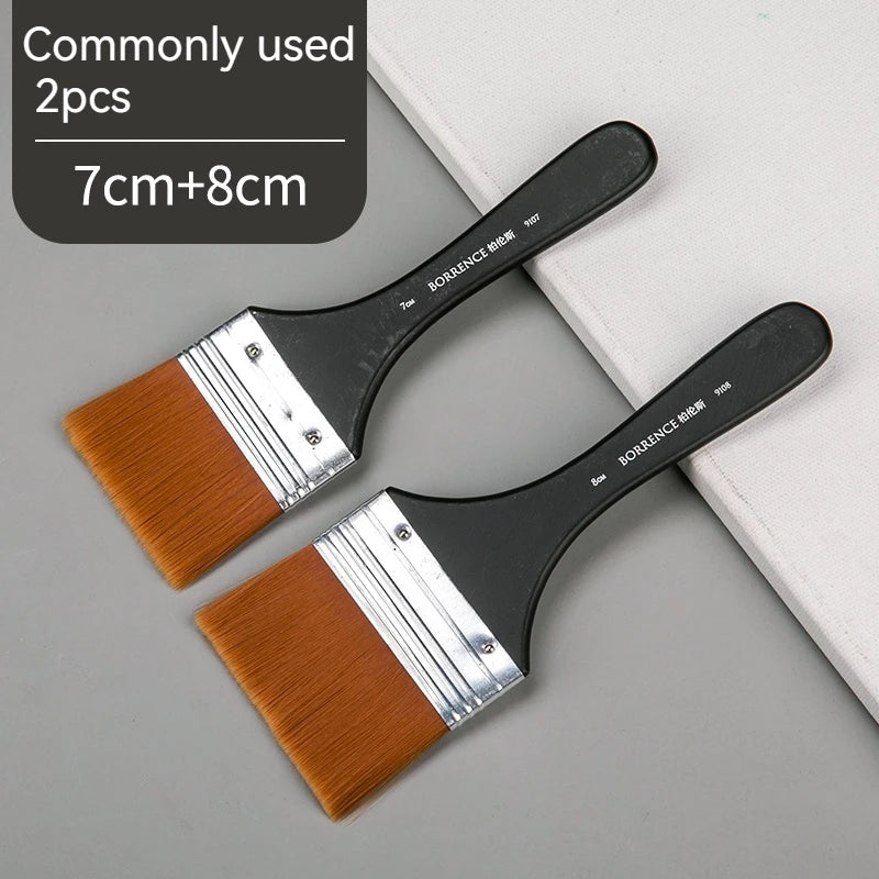 Brush Pen 1/2/3pc set Memory Nylon Paint Brushes Set for Acrylic Oil Drawing Watercolor Wooden Painting Brush