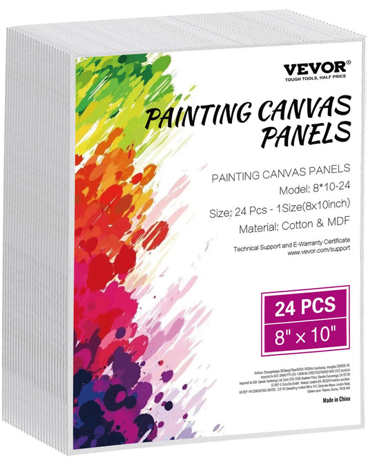 VEVOR Canvas Boards Painting  Sketching Acrylic Oil Painting Watercolor Paint Canvas