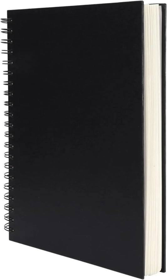 8.5x11 inch hardcover sketchbook, spiral bound sketchbook