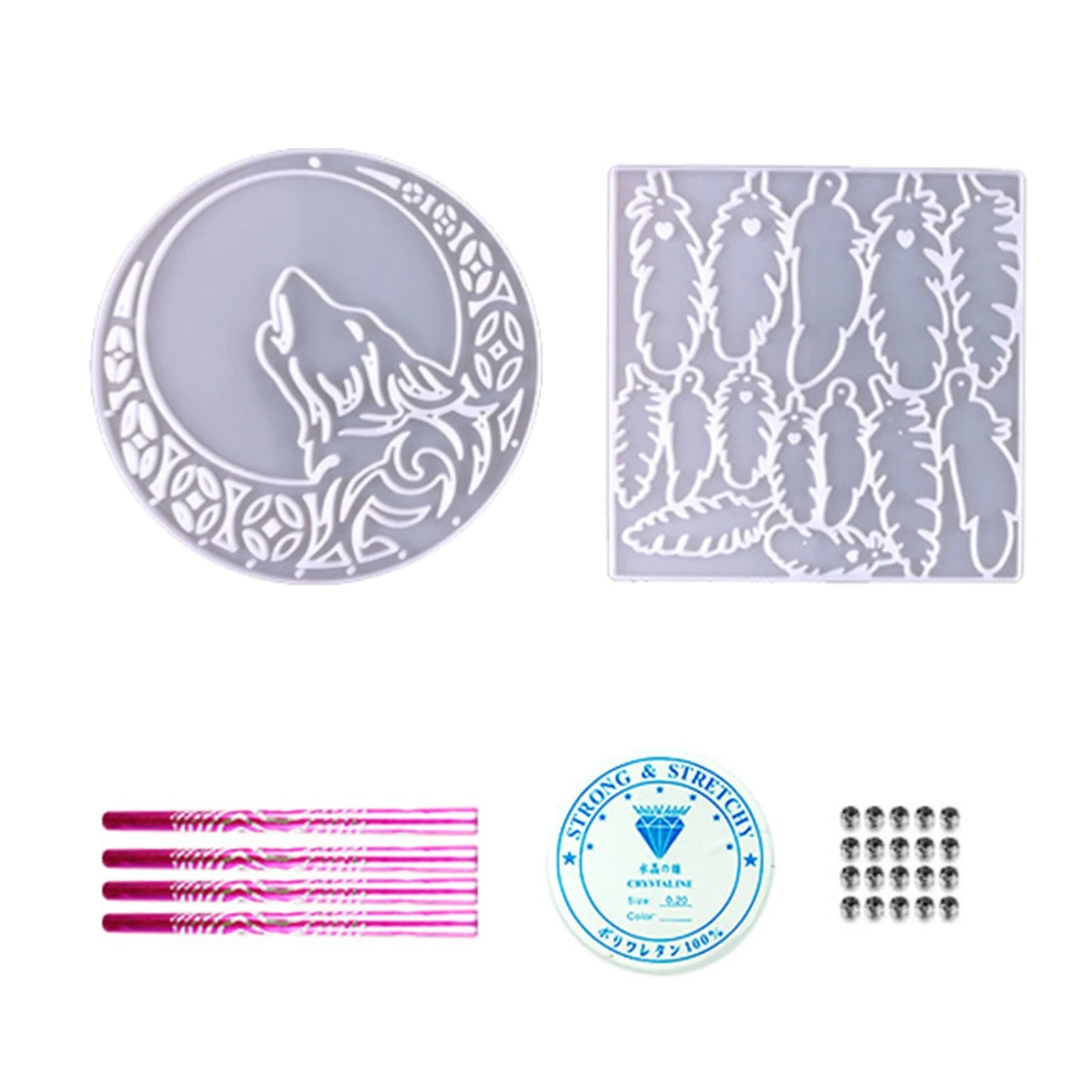 DIY Epoxy Resin Mold Dream Catcher Silicone Mould Wall Decoration  Silicone Mold Jewelry Pendant Making Tools