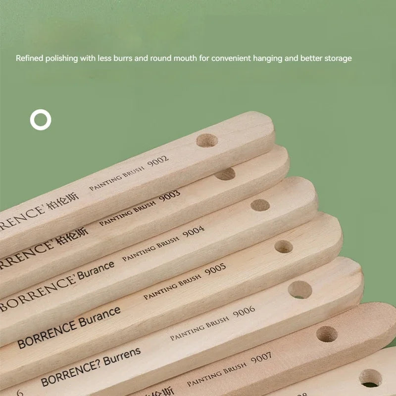 Brush Pen 1/2/3pc set Memory Nylon Paint Brushes Set for Acrylic Oil Drawing Watercolor Wooden Painting Brush