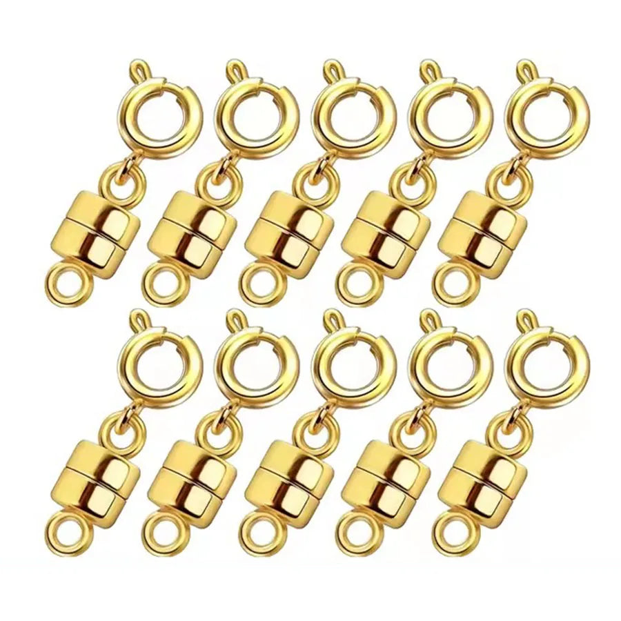 Magnetic Necklace Clasps Closures, Double Open Bracelet Extender for Jewelry Converters Clasp