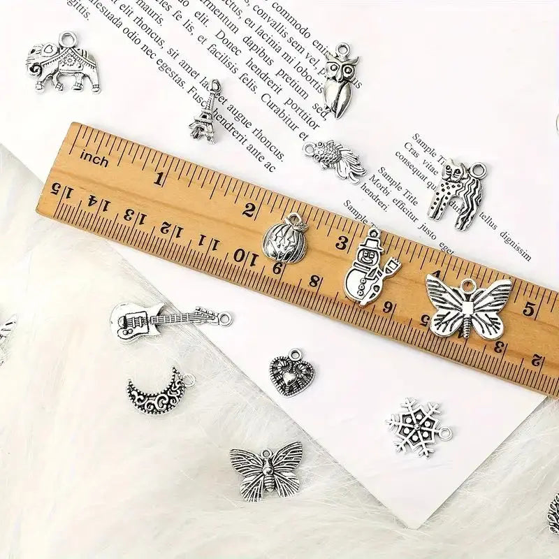 100pcs Metal Mixed Charms DIY Vintage Bracelet Pendant Neacklace Accessories For Jewelry Making Findings Cheap Charms Bulk S