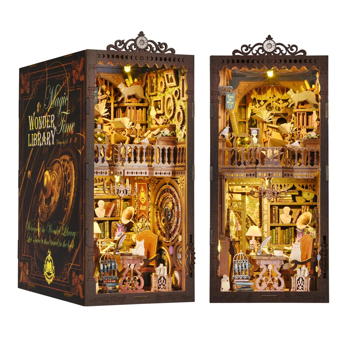 Book Nook Kit The Time Book Club 3D Wooden Puzzle