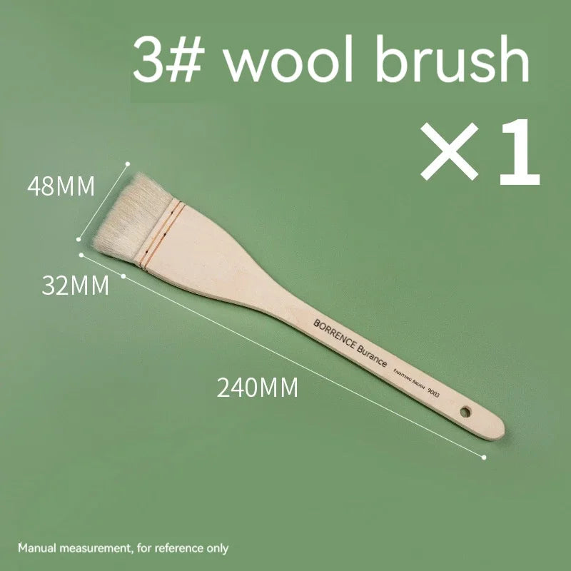 Brush Pen 1/2/3pc set Memory Nylon Paint Brushes Set for Acrylic Oil Drawing Watercolor Wooden Painting Brush
