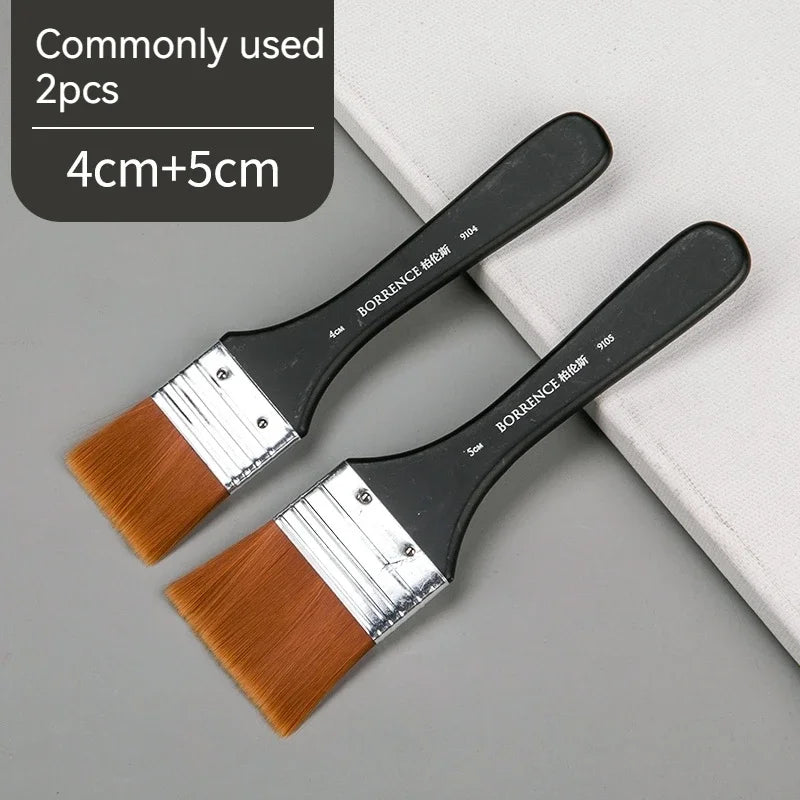 Brush Pen 1/2/3pc set Memory Nylon Paint Brushes Set for Acrylic Oil Drawing Watercolor Wooden Painting Brush