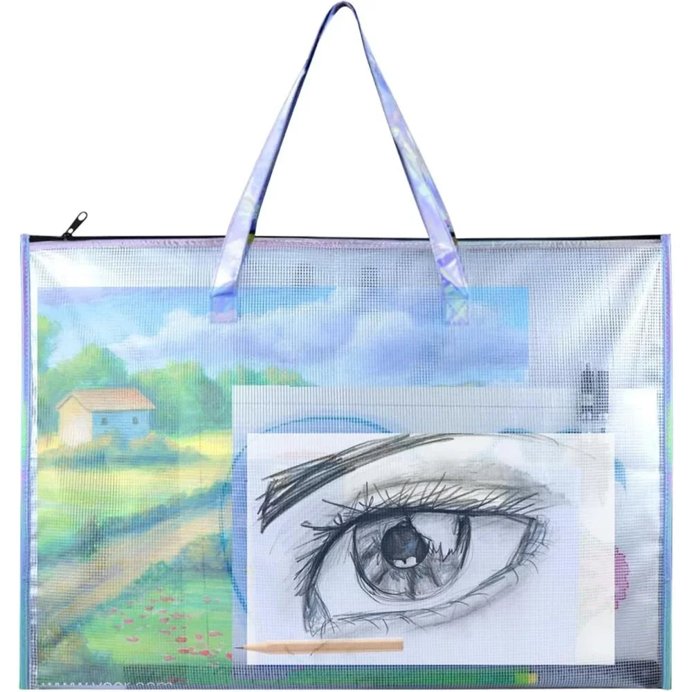 Tote bag nylon shoulder, 24 "X 36" light weight waterproof poster board storage, portfolio folder art poster