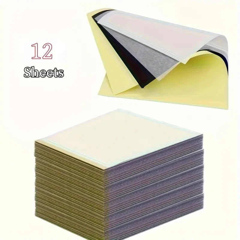 Tattoo Transfer Paper A4 Size Stencil Paper, 4-Layer Transfer Stencils, Kit Supplies, Compatible with ITP05/M08F/P90/MHT-P8009