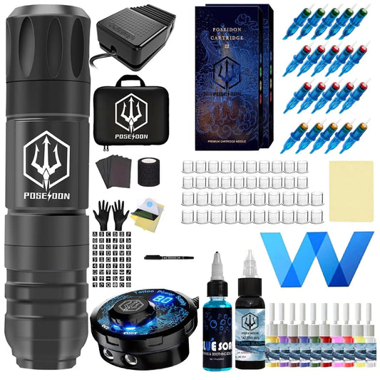 Tattoo Kit POSEIDON High Power Tattoo Pen Kit