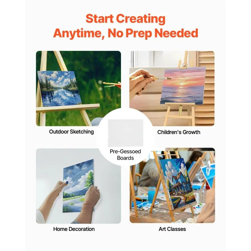 12 Pack 11x14 Inch Blank Canvas Boards for painting