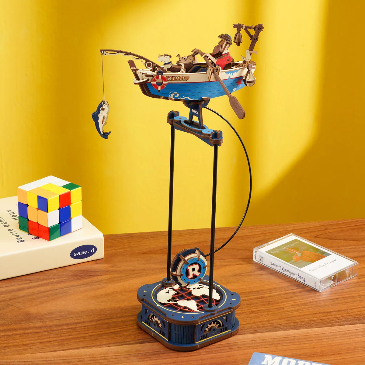 Robotime Rokr Gravity Swing Model Building Kit 3D Wooden Puzzle kit Sky for Adults Teens