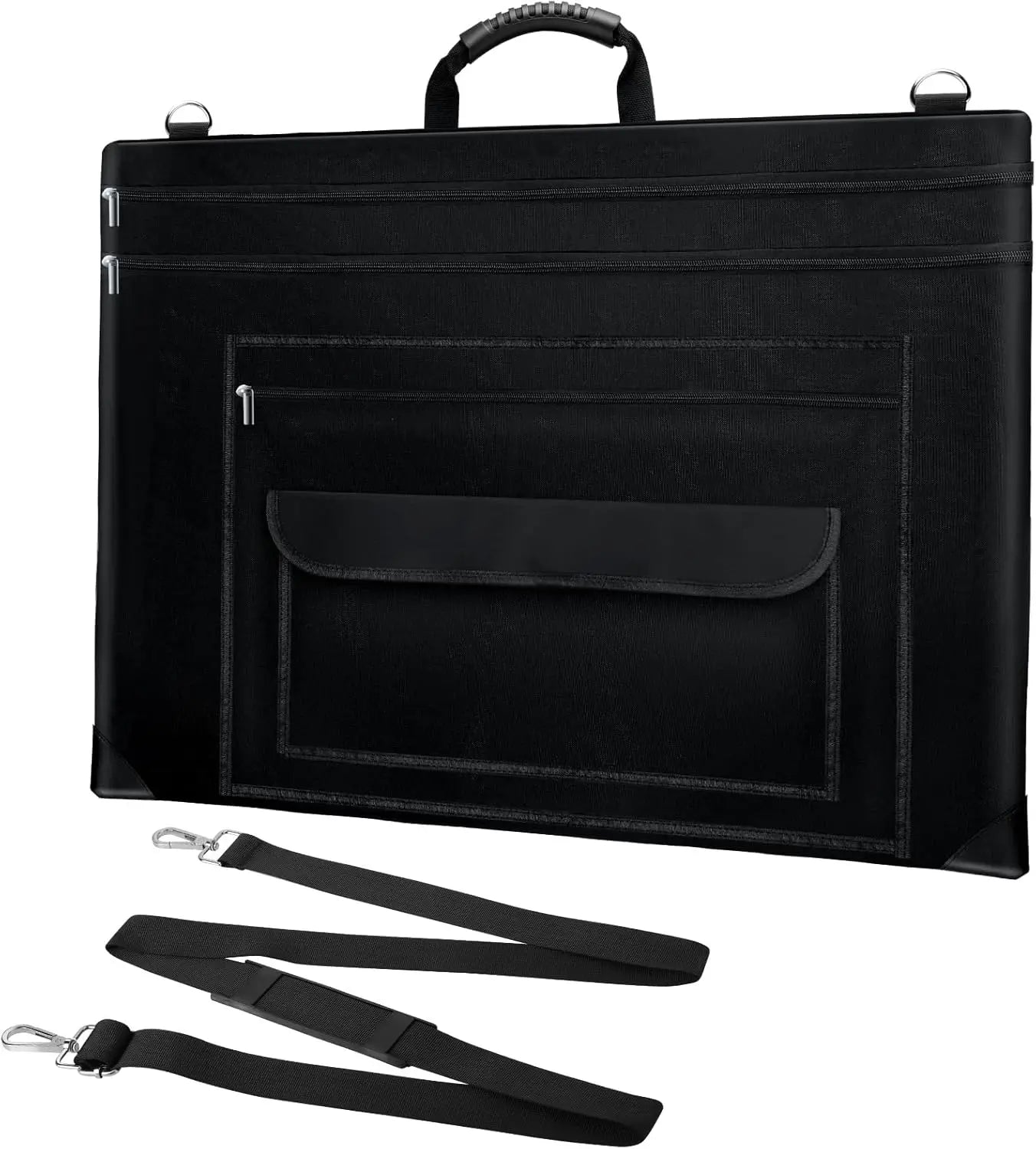 Tote bag nylon shoulder, 24 "X 36" light weight waterproof poster board storage, portfolio folder art poster