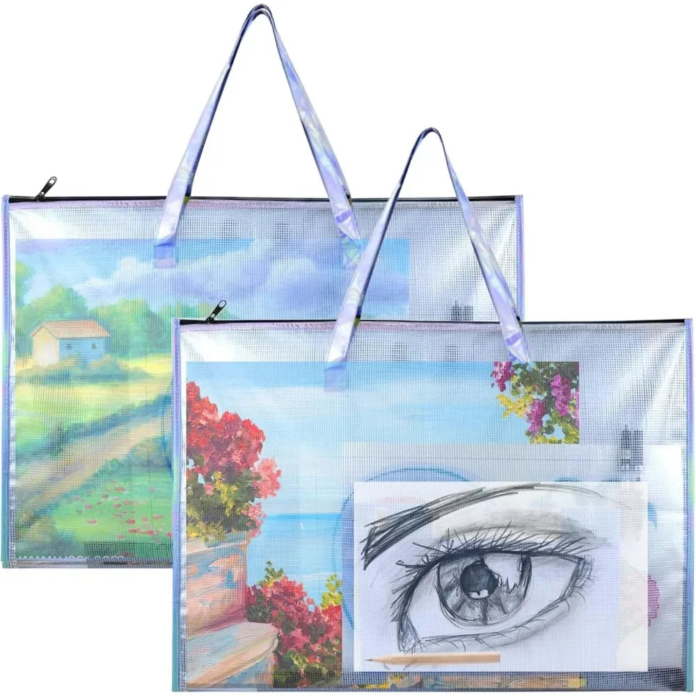 Tote bag nylon shoulder, 24 "X 36" light weight waterproof poster board storage, portfolio folder art poster