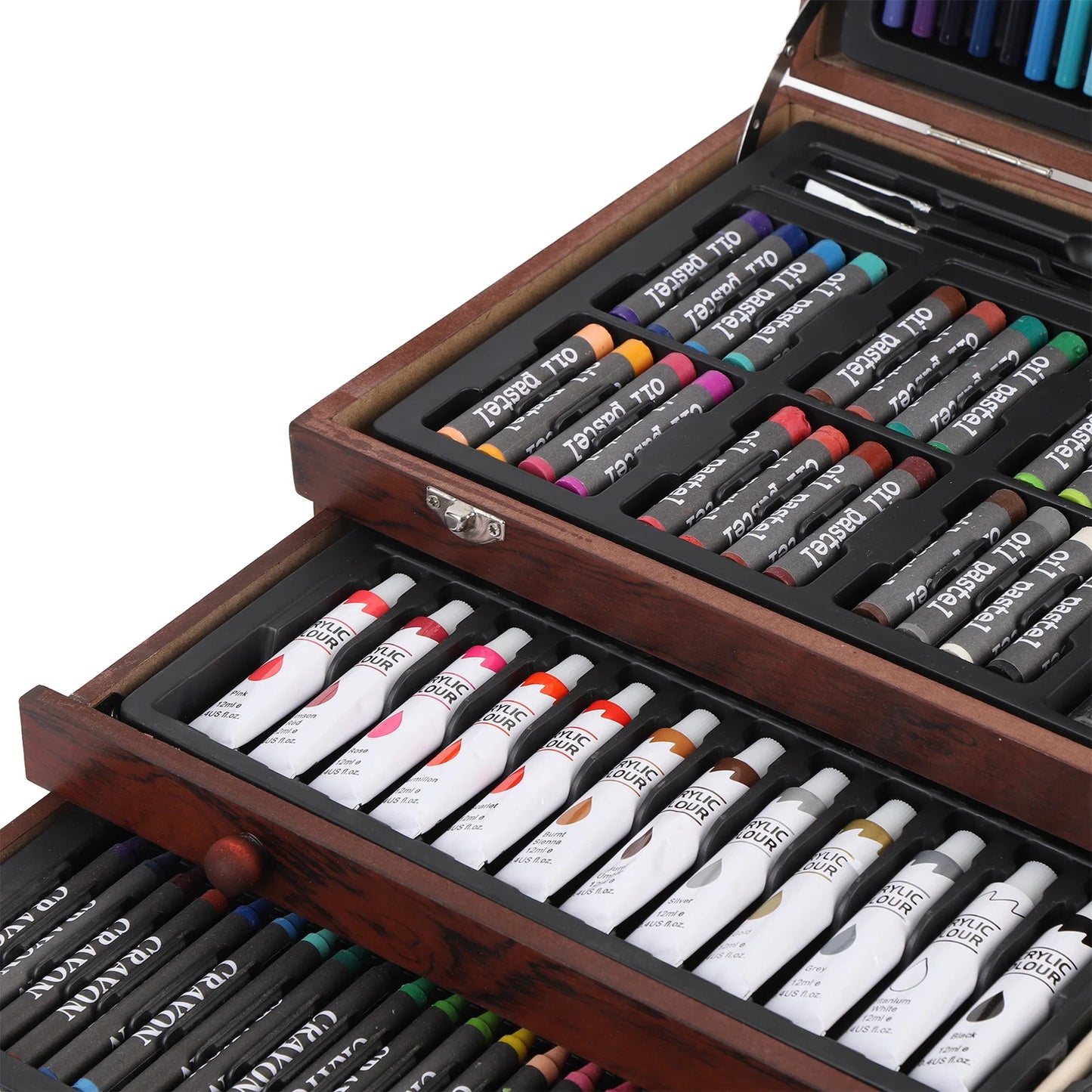 Wood Box Painting and Drawing Set 2 Artist Grade Sketchbooks Art Painting Sketching Drawing Kit