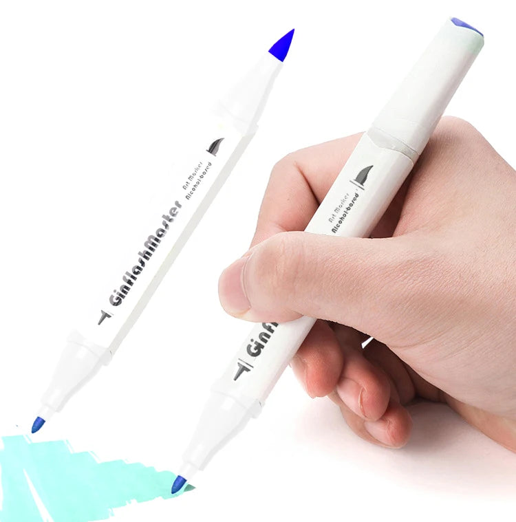 Brush & Fine Comic Art Markers Brush Pen Sketch Alcohol Based Markers