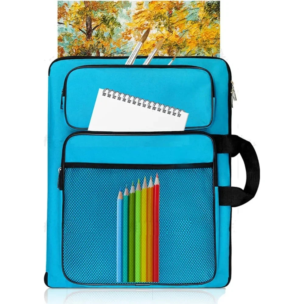 Drawing supply bag 15x18 in children's art class, art case storage sketchbook, drawing pencil, art set