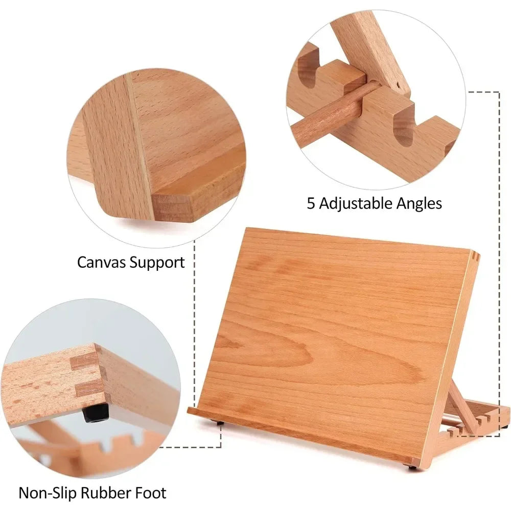 Wooden drawing table sketch board, 16 1/2 inches by 12 1/8 inches
