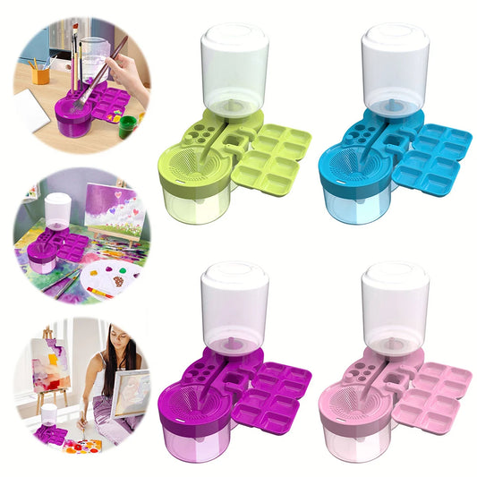 Paint Brush Cleaner Washer Multifunction Painting Brush Basin Holder and Organizer