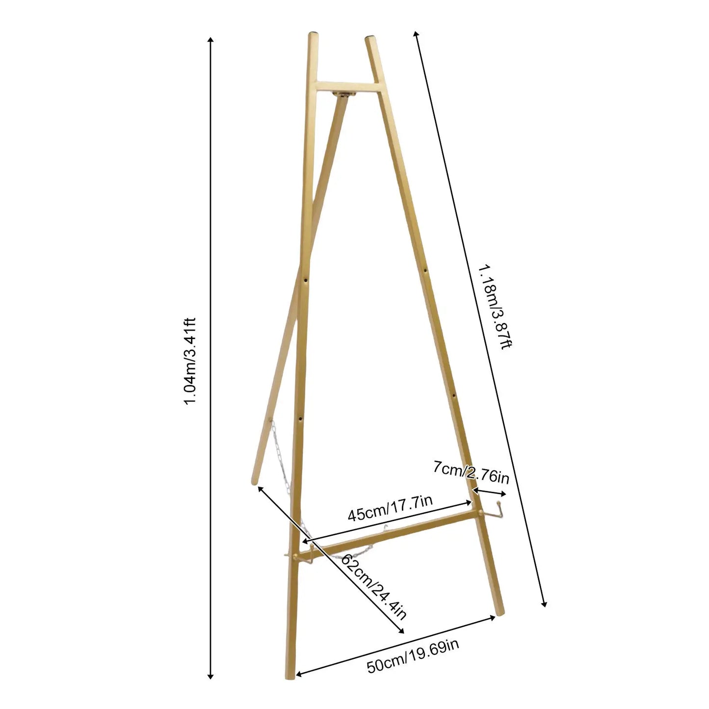 2 Pack Easel Stands Floor Easel Foldable Display Stand Height Adjustable