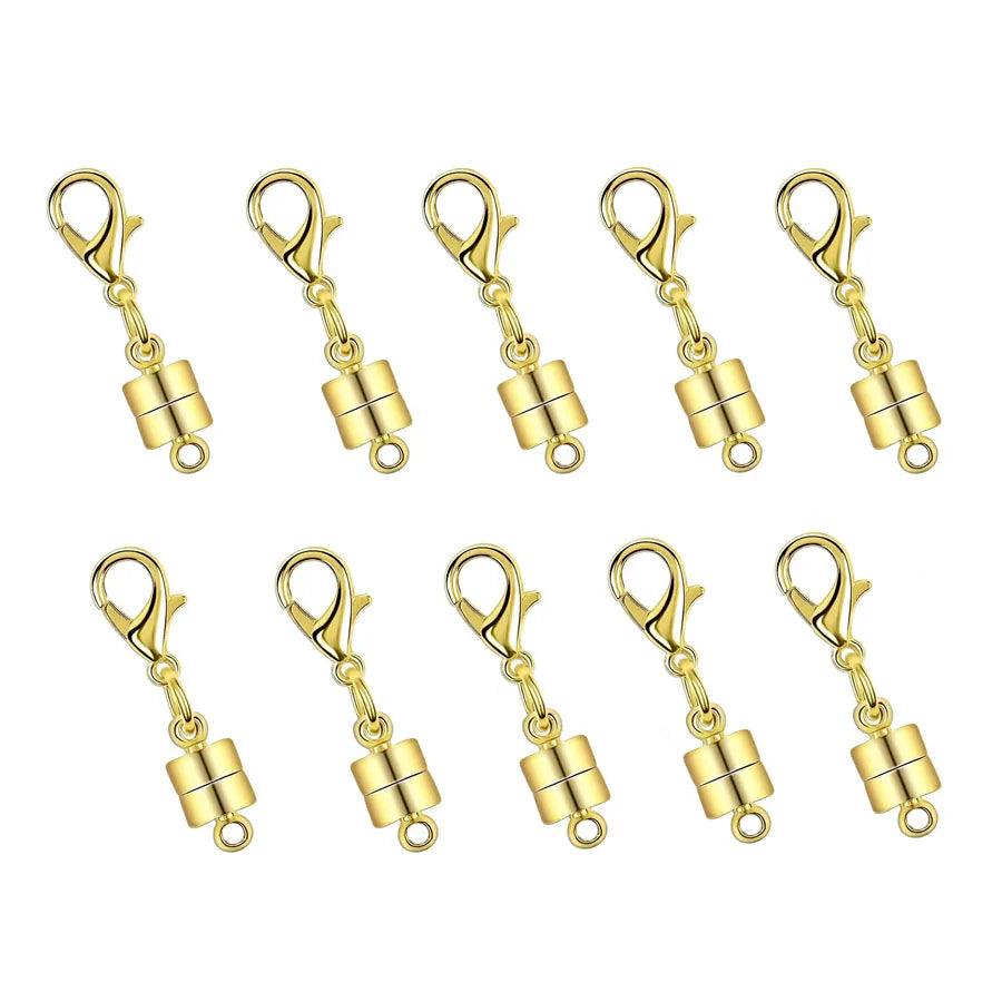 Magnetic Necklace Clasps Closures, Double Open Bracelet Extender for Jewelry Converters Clasp