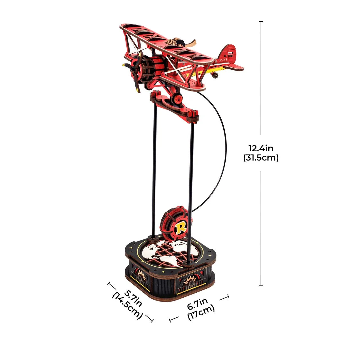 Robotime Rokr Gravity Swing Model Building Kit 3D Wooden Puzzle kit Sky for Adults Teens