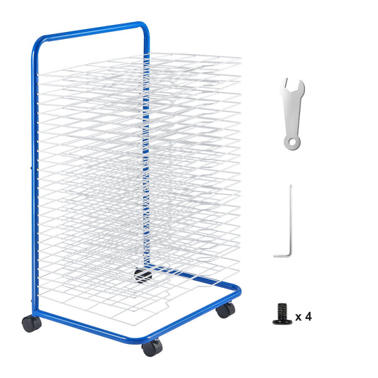 SucceBuy Art Drying Rack 25 Removable Shelves Paint Drying Rack