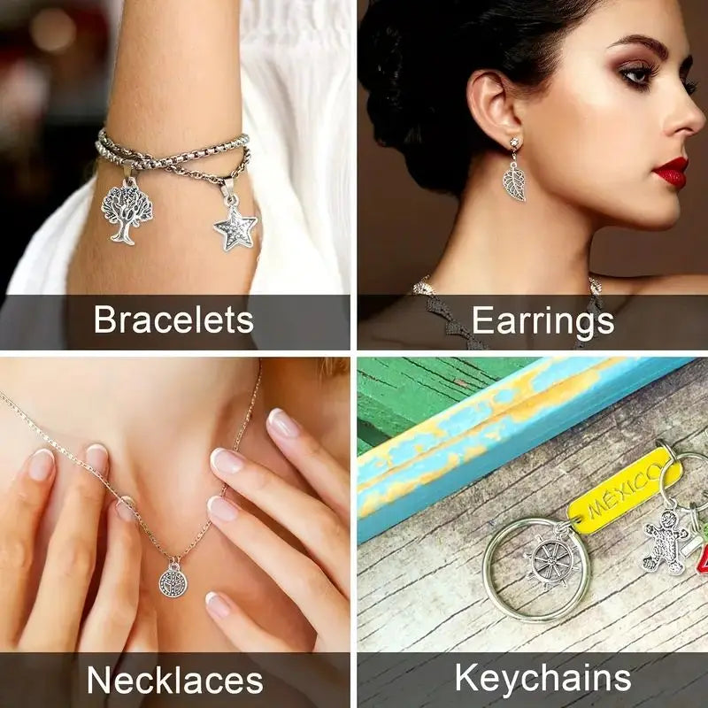 100pcs Metal Mixed Charms DIY Vintage Bracelet Pendant Neacklace Accessories For Jewelry Making Findings Cheap Charms Bulk S