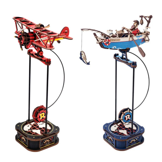 Robotime Rokr Gravity Swing Model Building Kit 3D Wooden Puzzle kit Sky for Adults Teens